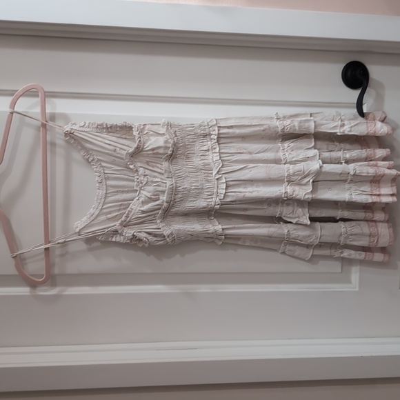 Ocean Drive off white with pink paisley dress - Picture 2 of 3